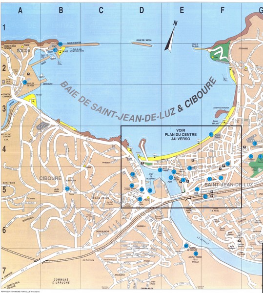 Saint Jean de Luz - West Map