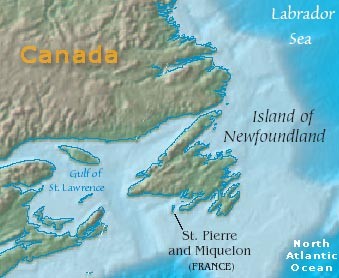 Saint Pierre and Miquelon Map