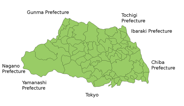 Saitama Prefecture Map