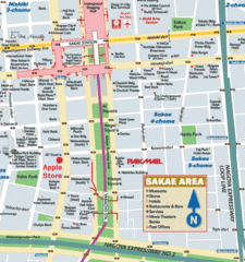 Sakae Nagoya Tourist Map