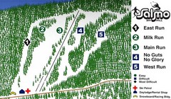 Salmo Ski Area Ski Trail Map