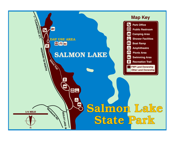 Salmon Lake State Park Map