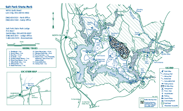 Salt Fork State Park map