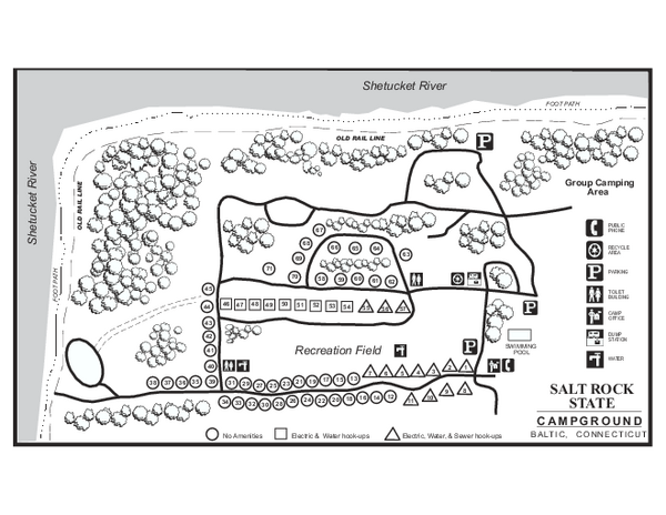 Salt Rock State Park campground map - baltic ct • mappery