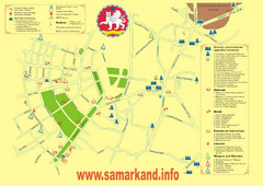 Samarkand Tourist Map