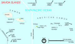 Samoa Islands Tourist Map Samoa Islands Tourist Map