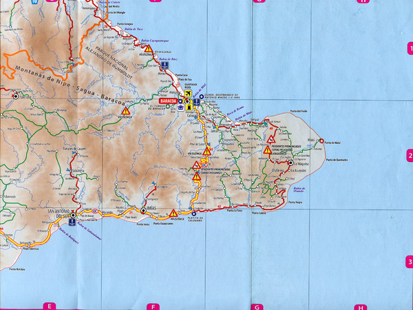 "San Antonio Del Sur - Baracoa" Road Map