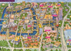 San Antonio, Texas Tourist Map