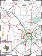 San Antonio, Texas Tourist Map San Antonio, Texas Tourist Map