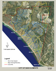 San Clemente Storm Drainage Map