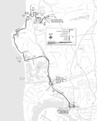 San Diego Bus Route 30 Map