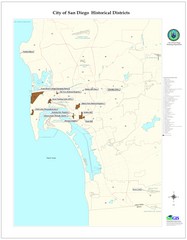 San Diego Historical Districts Map