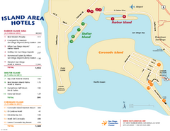 San Diego Island Tourist Map