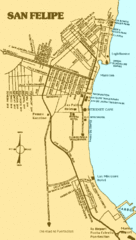 San Felipe, Mexico Beach Tourist Map