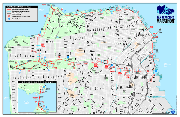 San Francisco 2009 Marathon Map