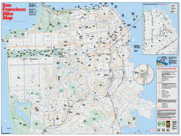San Francisco Bike Map San Francisco Bike Map - San Francisco Ca • Mappery