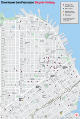 San Francisco Bike Parking Map