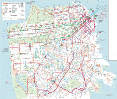 San Francisco Muni system map