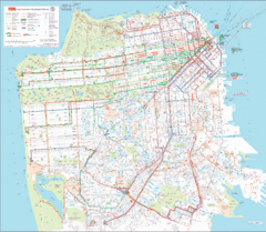 San Francisco Public Transportation map