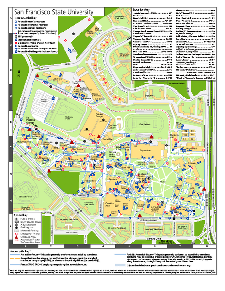 San Francisco State University Map Mappery