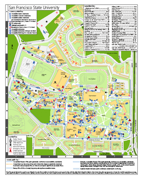 San Francisco State University Map