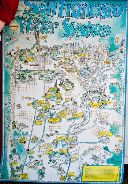 San Francisco Water System Cartoon Map