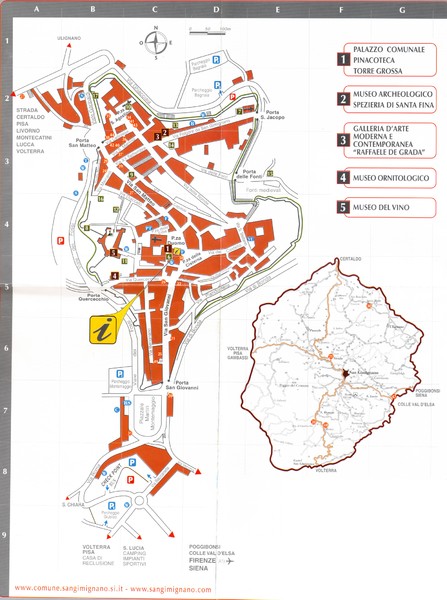 San Gimignano Map