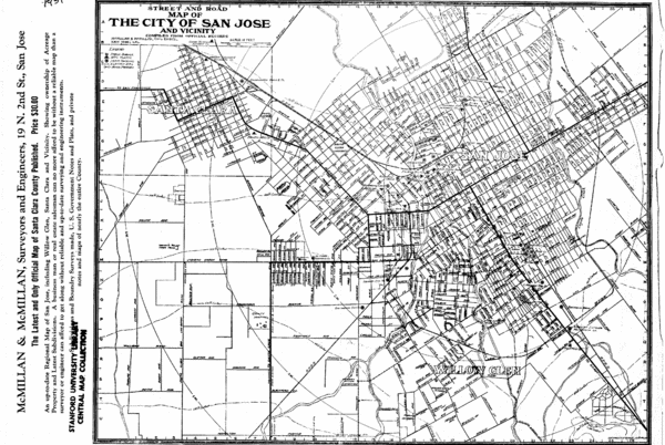 San Jose, California City Map