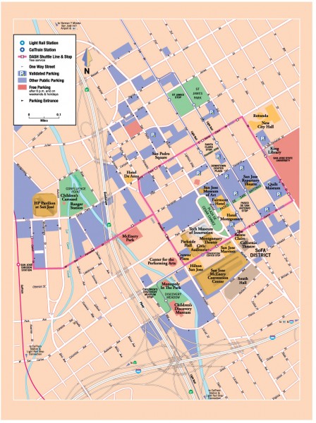 San Jose Downtown map