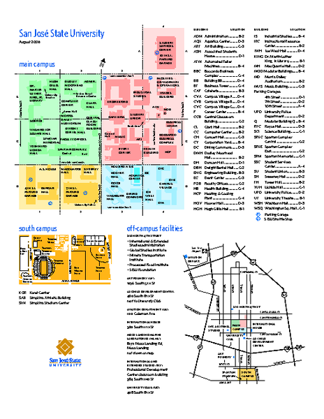 San Jose State University Map