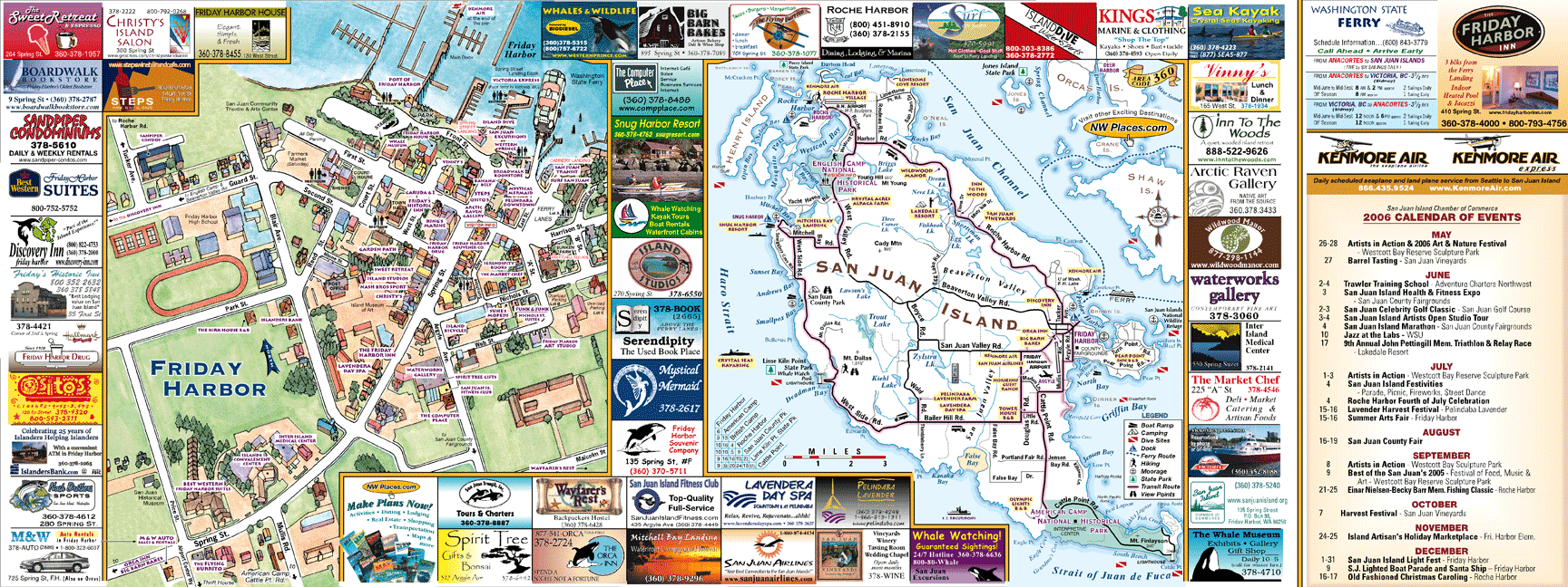 San Juan Island tourist map - San Juan Washington • mappery
