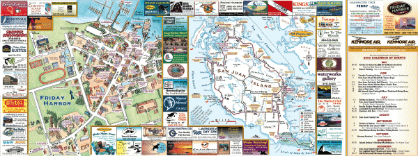 San Juan Island tourist map