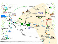 San Luis Valley Tourist Map