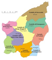 San Marino divisions Map