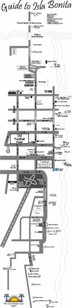 Map Of San Pedro Belize San Pedro Tourist Map - Ambergris Caye Belize • Mappery