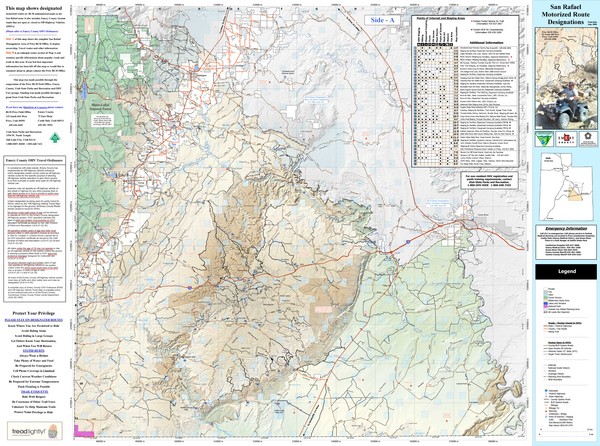 San Rafael, Utah Trail Map