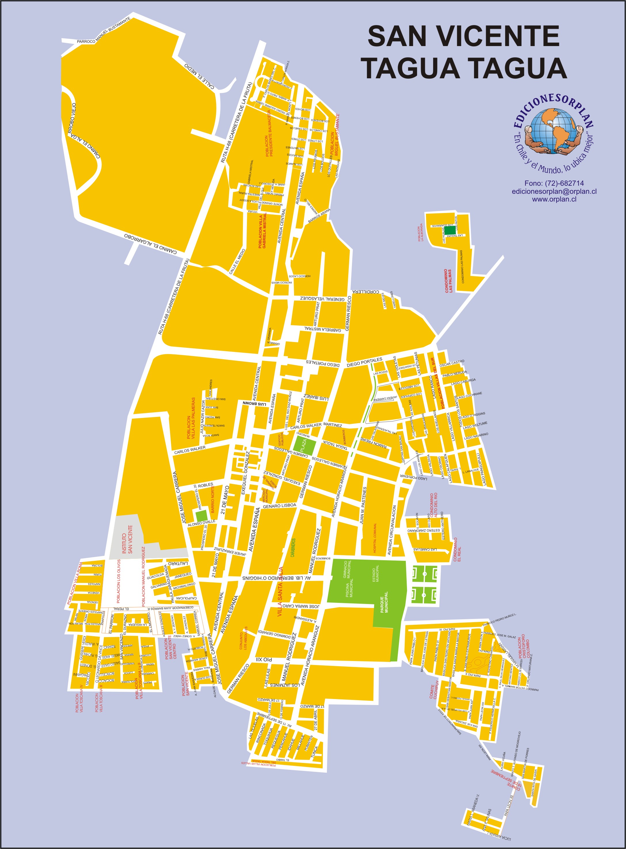 San Vicente Map San Vicente Chile • mappery