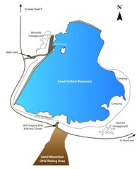 Sand Hollow State Park Map