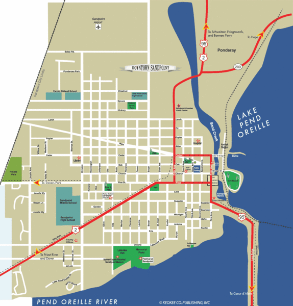 Sandpoint City Map