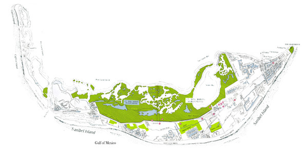 Sanibel Island and Captiva Island Map