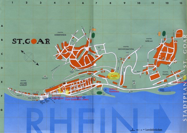 Sankt Goar Town Map