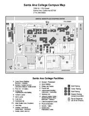 Santa Ana College Campus Map
