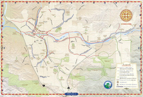 Santa Clarita Trail Map