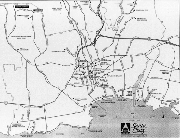 Santa Cruz, California City Map