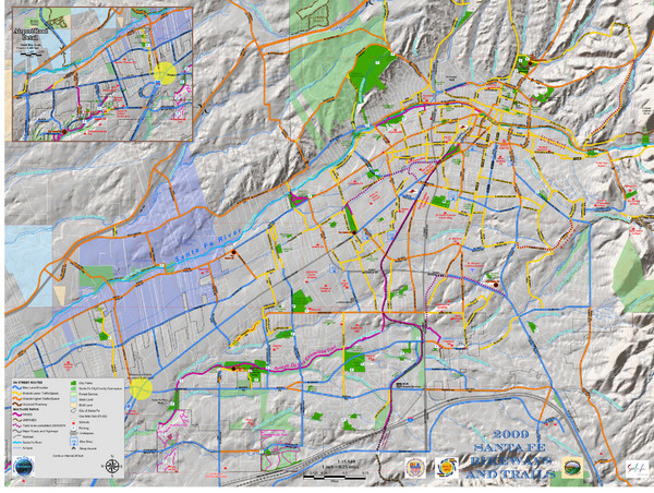 Santa Fe Bike and Trail Map