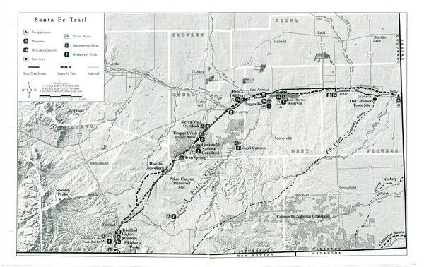Santa Fe Trail Visitor Map
