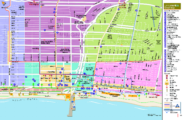 Santa Monica, California Map