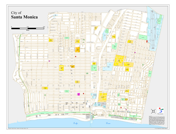 Santa Monica City Map
