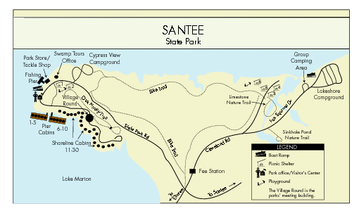 Santee State Park Map