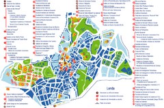 Santiago de Compostela Tourist Map